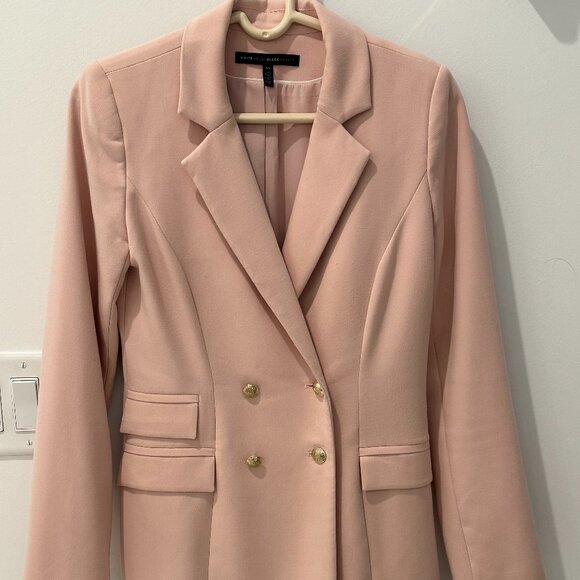 WHBM Long Pale Pink Blazer - Picture 1 of 2
